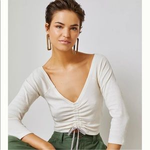 Anthropologie Sabrina Cinched Top